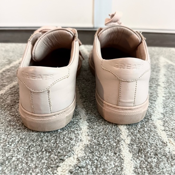 Greats Blush Pink Leather Low Top Sneakers - Picture 5 of 9